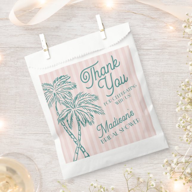 Sacolinha Biscoito de Chá de Bebê de Praia Pastel de Palm Sp (Cortado)