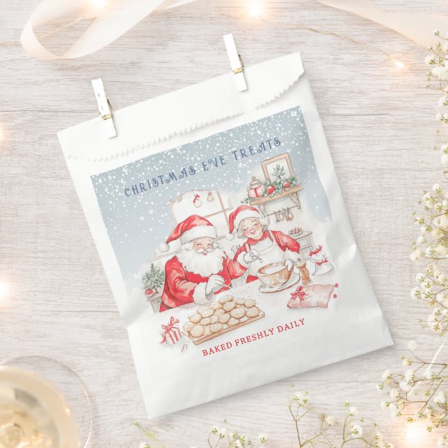 Sacolinha Biscoitos de Natal do Papai Noel e da Mamãe Noel (Cortado)