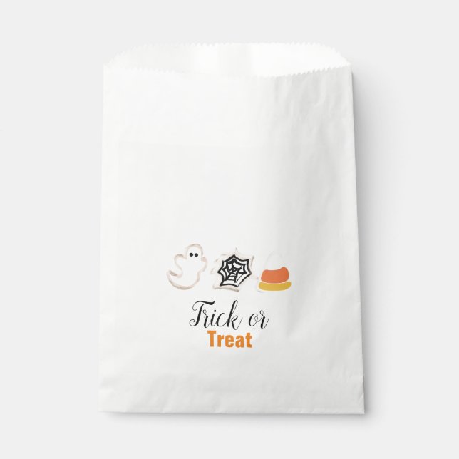 Sacolinha Biscoitos Temáticos de Halloween Fofos (Frente)