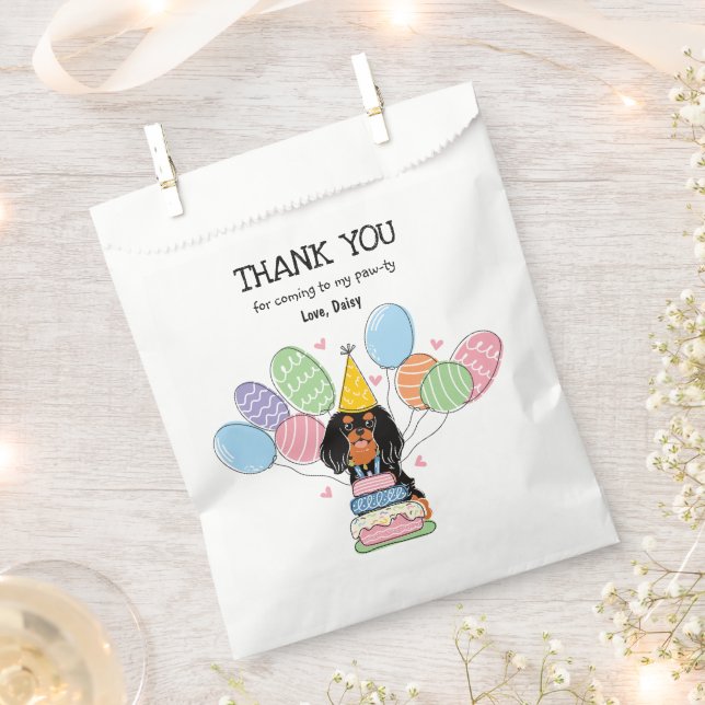 Sacolinha Black Tan Cavalier King Charles Spaniel (Cortado)