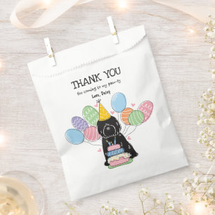 Sacolinha Black Tibetan Terrier Birthday Obrigado Por Bag