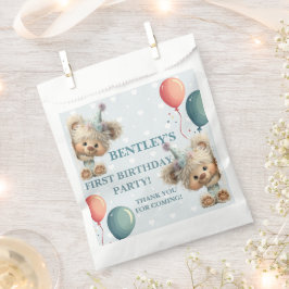 Sacolinha Blue Balloon Hedgehogs Celebration