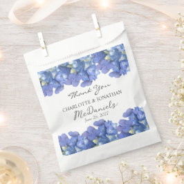 Sacolinha Blue Hydrangea Petals Casamento Nomes Personalizad