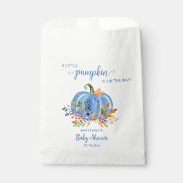 Sacolinha Blue Pumpkin Whimsical Baby Shower