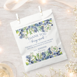 Sacolinha Blueberry floral baby boy chá doce favorita bolsas