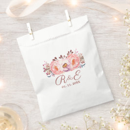 Sacolinha Blush Floral Personalizado Bolsas Favoráveis de Ca