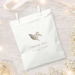 Sacolinha Boas-vindas de vegetação botânica elegante