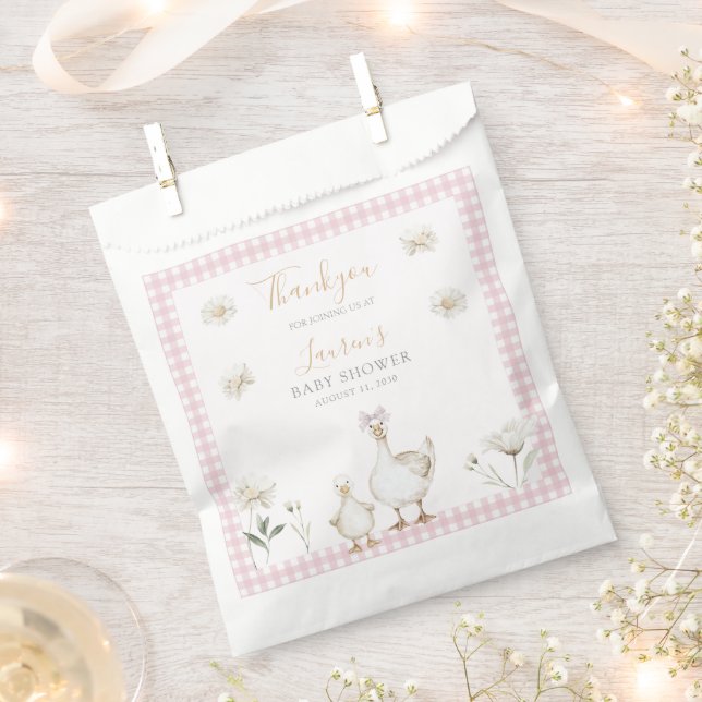 Sacolinha Bobo ganso com Chá de Arco rosa-rosa (Cortado)