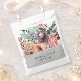 Sacolinha Bohemian Floral Buquê Watercolor