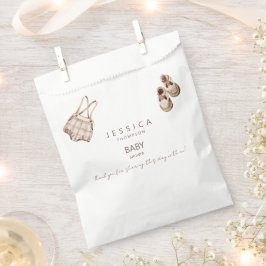 Sacolinha Boho Baby Clothes Boy Chá de fraldas Favor Bolsas