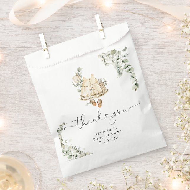 Sacolinha Boho berçário fofinha bebê obrigado você (Cortado)