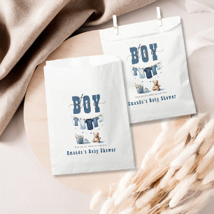 Sacolinha Boho Blue Clothesline Sweet é um Chá de fraldas