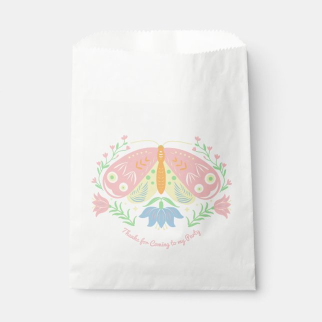 Sacolinha Boho Butterfly Birthday (Frente)