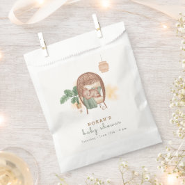 Sacolinha Boho Cozy Teddy Bear Sleep Chá de fraldas