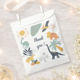 Sacolinha Boho Dinosaur Baby Convite de aniversário