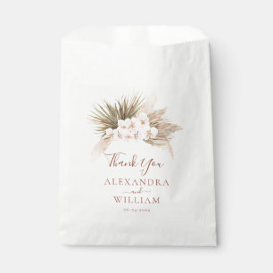 Sacolinha Boho Floral Pampas Grass Fall Casamento Russo