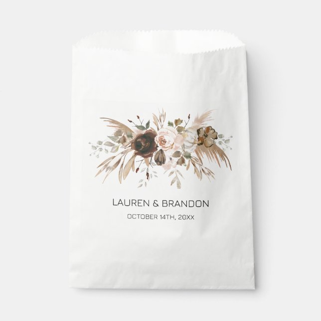 Sacolinha Boho Floral Pumpkin se apaixona (Frente)