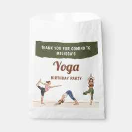 Sacolinha Boho Girls Stretch Yoga Birthday Party Thank You