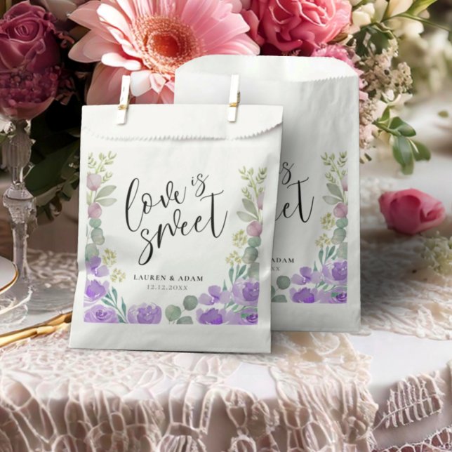 Sacolinha Boho Love é doce Casamento Floral Puro (Criador carregado)