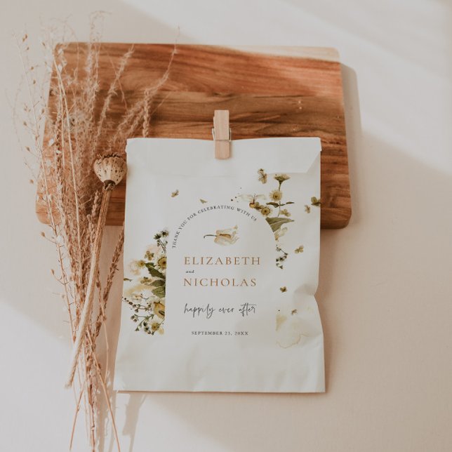 Sacolinha Boho Outono Flor Silvestre | Casamento Botânico (Criador carregado)