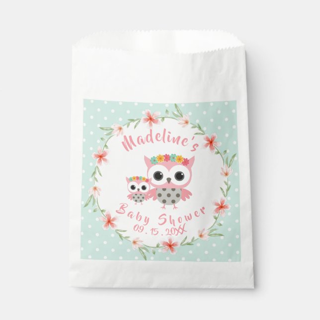 Sacolinha Boho Owl Favor Bag (Frente)