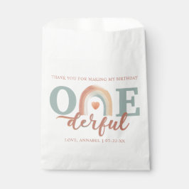 Sacolinha Boho Rainbow Maravilhoso Aniversário Favor Bag - 1