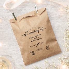 Sacolinha Boho Trendy Script Wedding