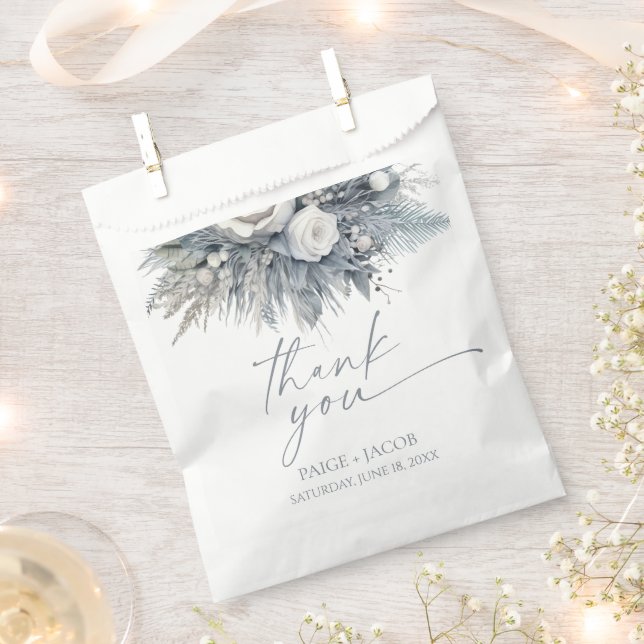 Sacolinha Boho White Rose Floral Flower Garden Casamento (Cortado)