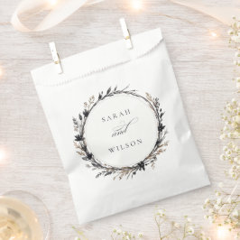 Sacolinha Boho Wildflower Black Brown Fall Wreath Casamento