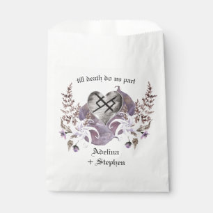 Sacolinha Boho Wildflower Viking Love Gothic Wedding Favor