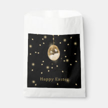 Bola de Disco Dourada do felz pascoa