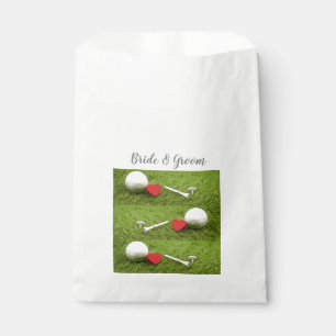 Sacolinha Bola de golfe e chás com amor para o casamento de