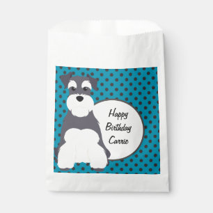 Sacolinha Bolinhas Schnauzer Personalizado