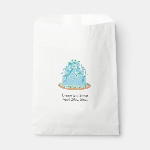 Sacolinha Bolo de Casamento Azul