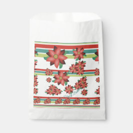 Sacolinha Bolsa de Cookie de Papel Flor