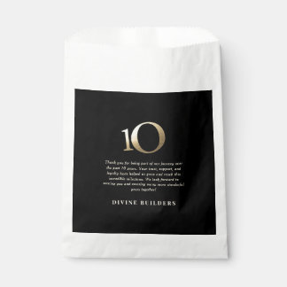 Sacolinha Bolsa de Favor do 10º Aniversário de Negócios