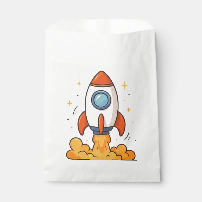 Sacolinha Bolsa de favorecimento BLAST-OFF da Rocketship (Frente)