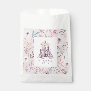 Sacolinha bolsa de favores de um primeiro aniversario selvag