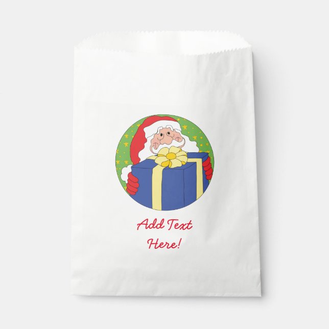 Sacolinha Bolsa de Favoritos Personalizada de Natal (Frente)