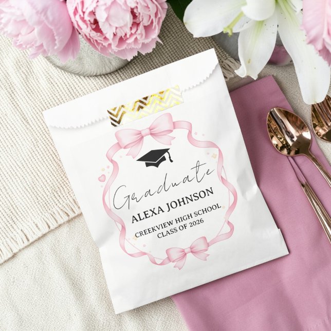 Sacolinha Bolsa de Graduada com Boina de Graduação com Laço  (Criador carregado)