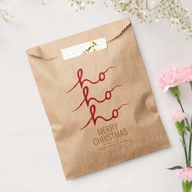 Sacolinha Bolsa de Papel Ho de Natal (Selado)