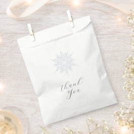 Sacolinha Bolsas Casamento no inverno Flocos de Neve Azul-Ge