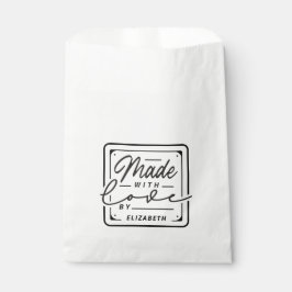 Sacolinha Bolsas com Etiqueta Feita com Amor Moderna