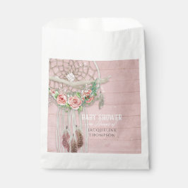 Sacolinha Bolsas de Favor Baby Girl Shower Apanhador de Sonh