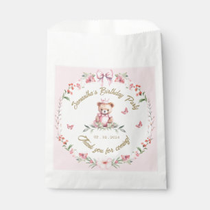Sacolinha Bolsas de Favor de Aniversário Blooms & Bears