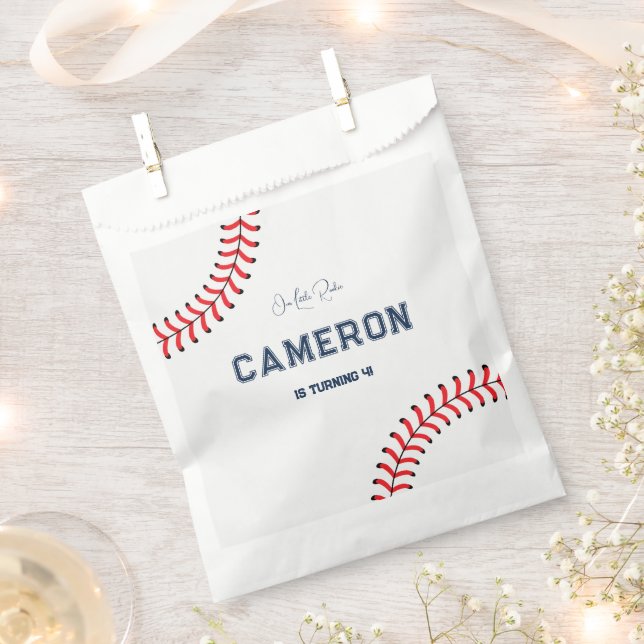 Sacolinha Bolsas De Favor De Aniversário De Baseball (Cortado)