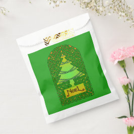 Sacolinha Bolsas de Favor de Árvore de Natal Celta