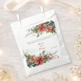 Sacolinha Bolsas De Favor De Casamento De Poinsettia Feriada