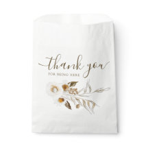 Bolsas De Favor De Casamento Floral De Watercolor