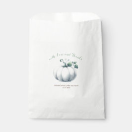 Sacolinha Bolsas de Favor de Doces Pumpkin Branco